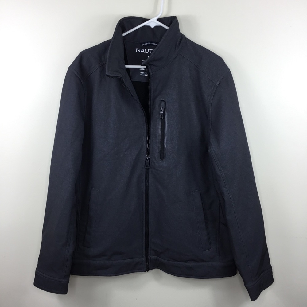 Nautica Men’s Gray Windbreaker L Water Resistant